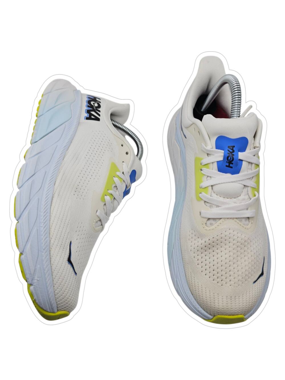 Hoka One One Arahi 7 Blanc De Blanc Virtual Blue Men Size 7.5 D (UK 7) Shoes